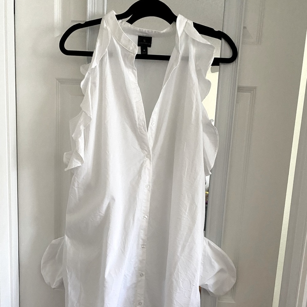 White Worthington summer dress with Pockets